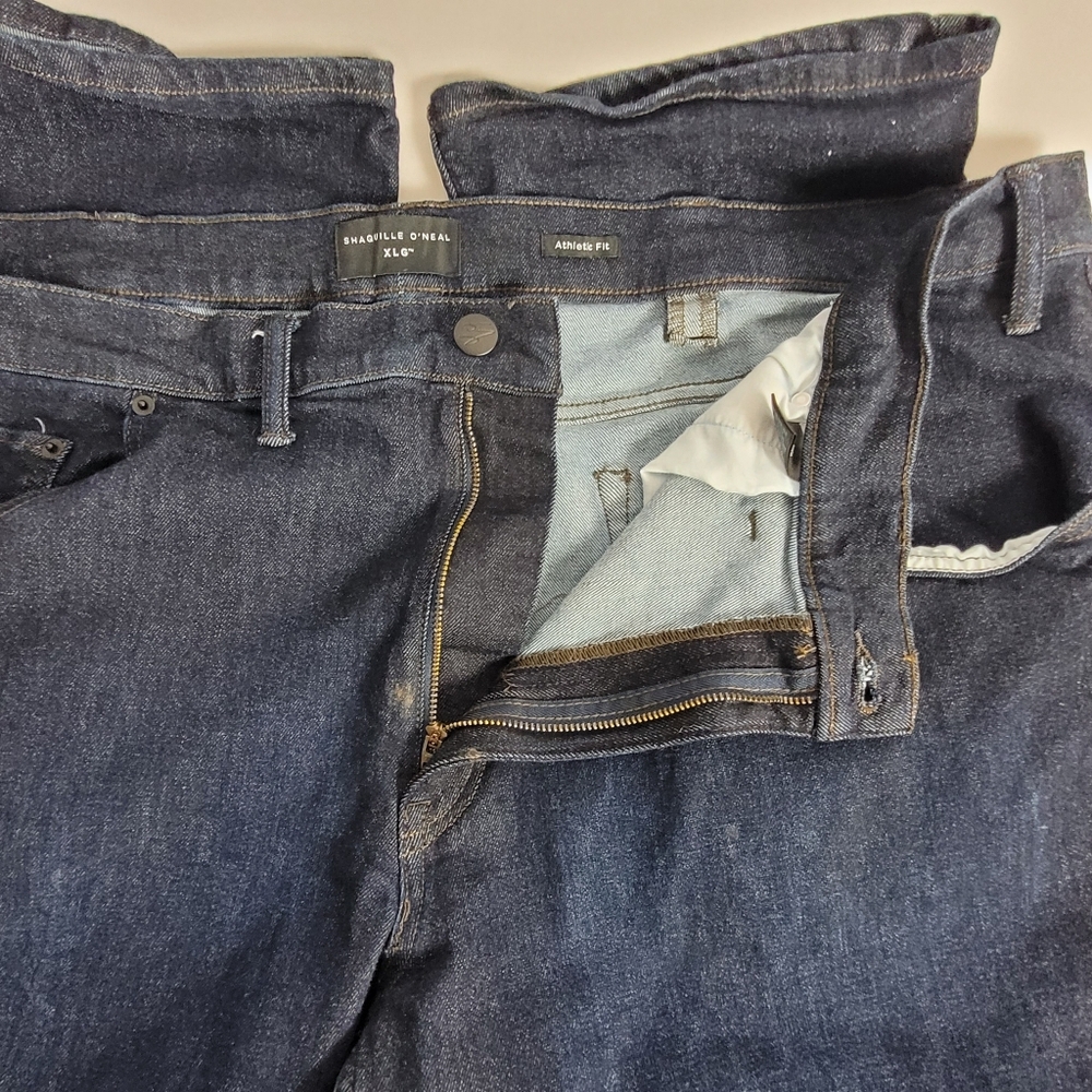Shaquille O'Neal Extra Large Athletic Fit Dark Wash 50x 30 Jeans - Picture 11 of 16